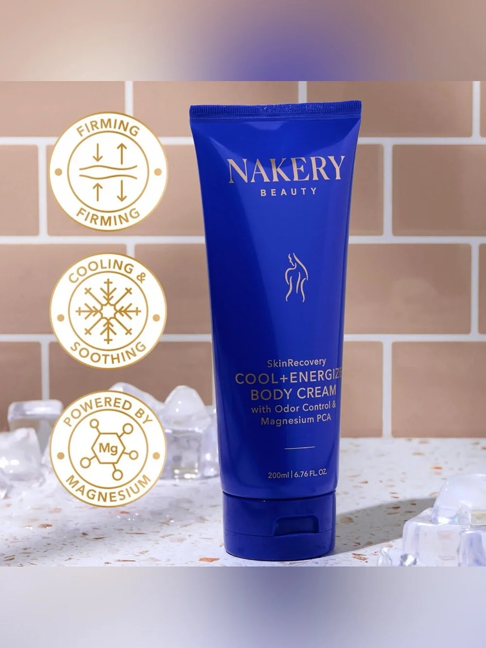 Nakery Beauty Cool + Energize Body Cream - 6.76fl oz